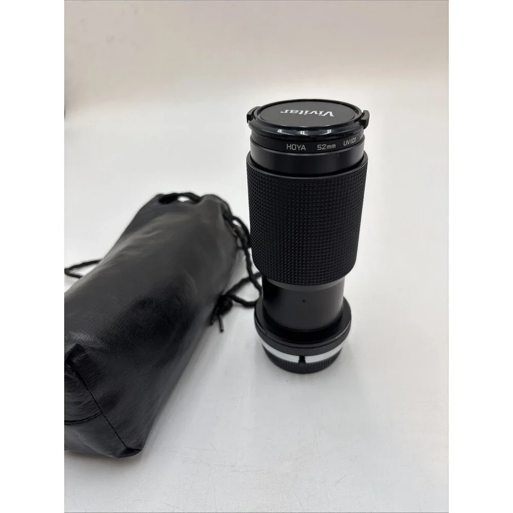 Vivitar 70-210mm f/4.5 Macro Focusing Zoom Lens Olympus OM Mount Hoya 52 mm UV